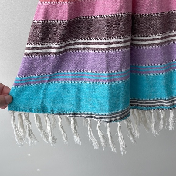 Billabong striped cotton fringed tank top women size large - Picture 4 of 7